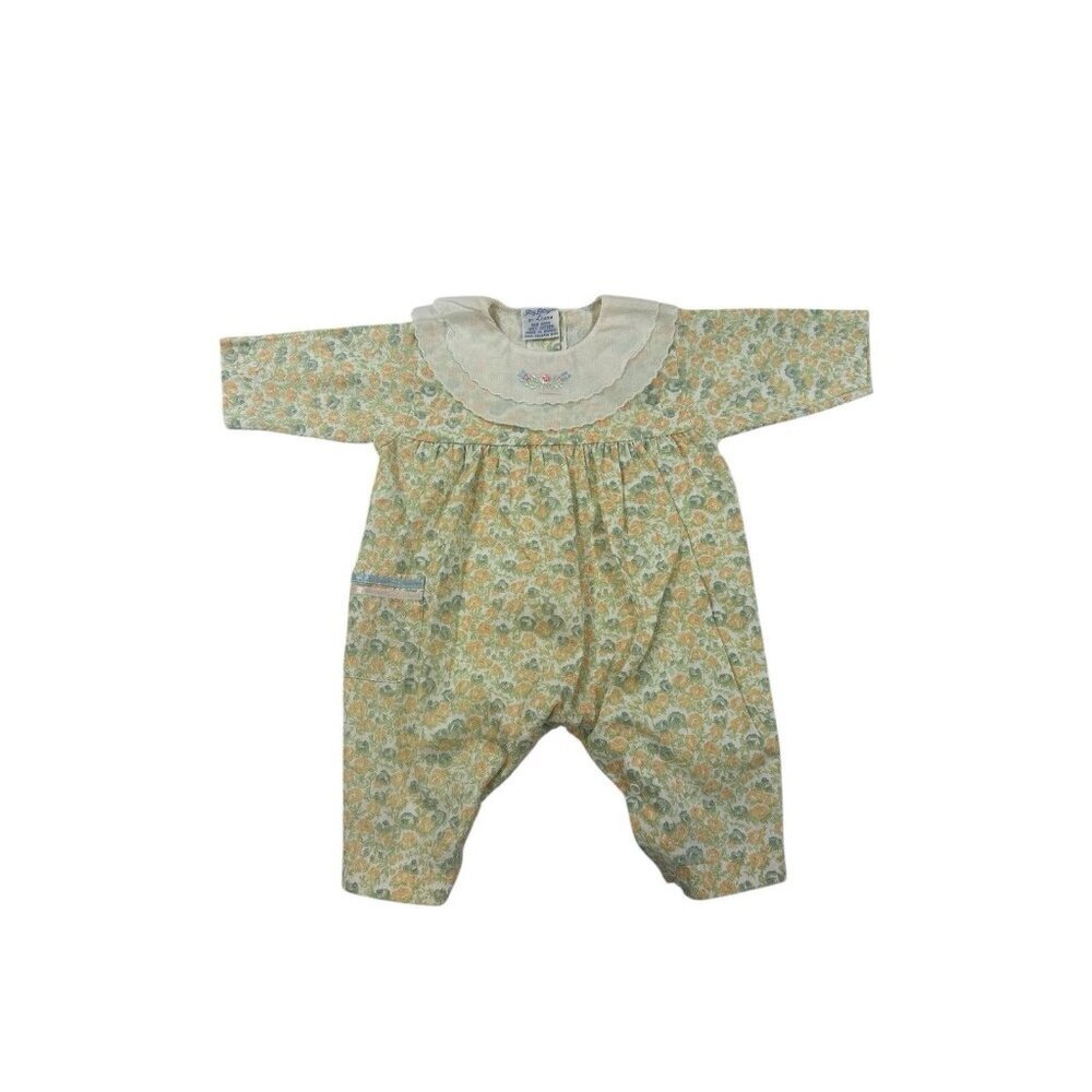 Itsy Bitsy By Lione Vintage Floral Newborn Romper